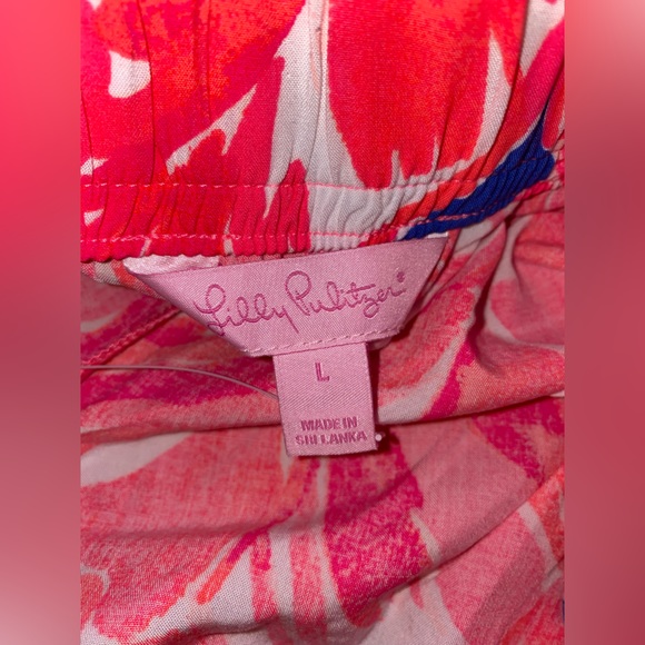 Lilly Pulitzer Cocoa Short Tiki Pink Beach Bliss Shorts NWT Large - Picture 6 of 11